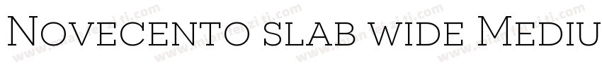 Novecento slab wide Medium字体转换